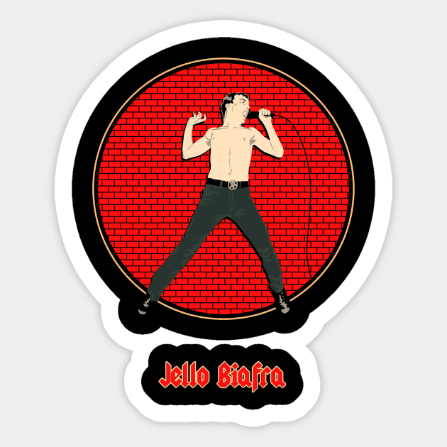 jello biafra dead kennedys punk Sticker by NEOPREN